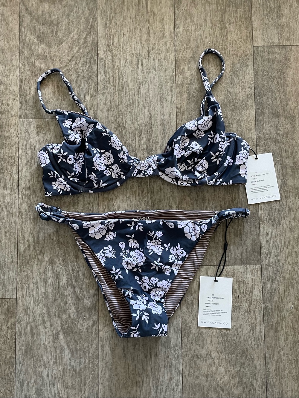 NWT ACACIA BIKINI SET BLOSSOM